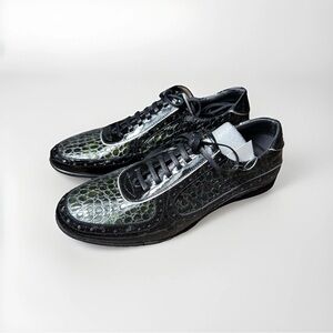 Luxury Vegan Leather Men’s Dress Sneakers –GooDoo Size 8 Premium Designer  NWT